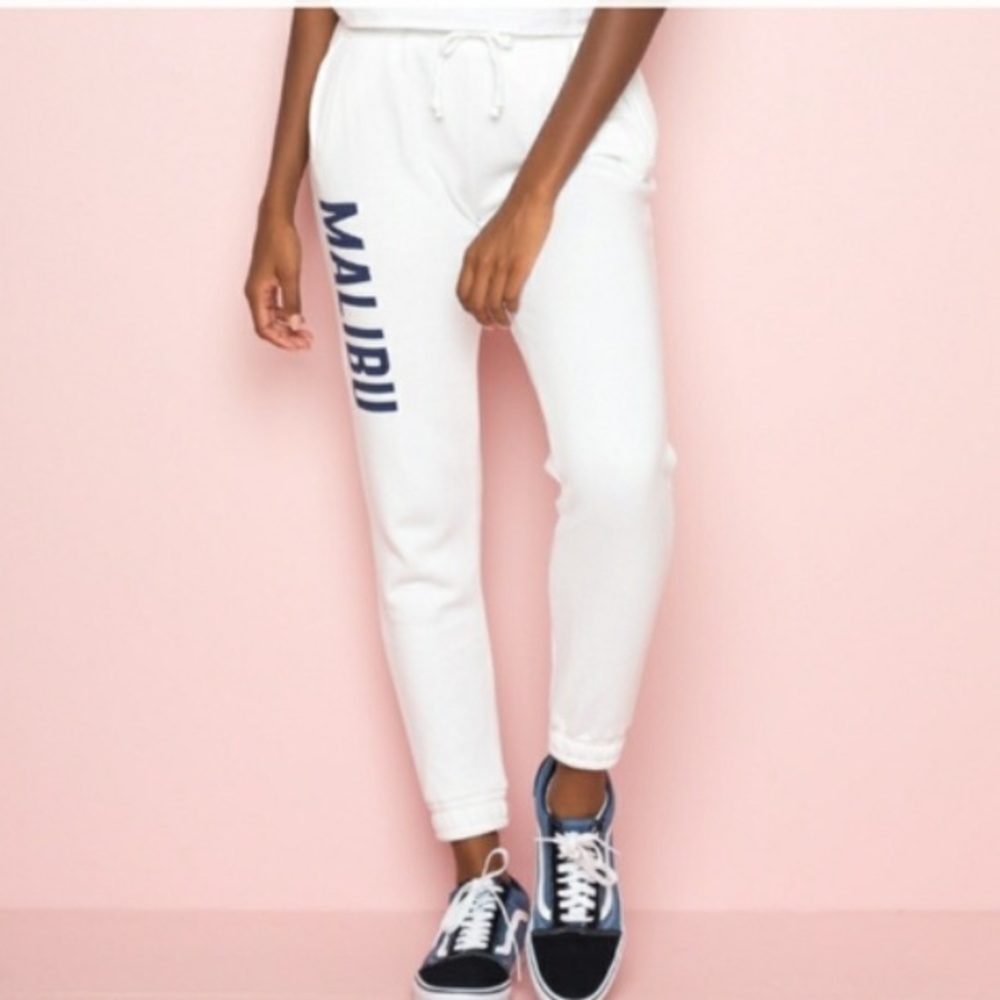 Brandy Melville White Joggers